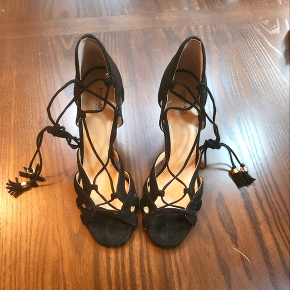 Michael Kors Black, Strappy Heels - Picture 1 of 4